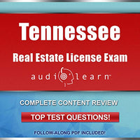 Tennessee Real Estate License Exam AudioLearn: Complete Audio Review for the Real Estate License Examination in Tennessee! - Audible Audiobook