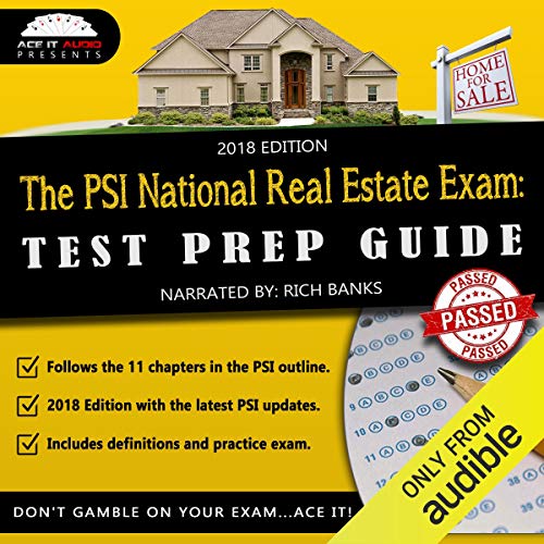 The PSI National Real Estate License Exam: Test Prep Guide - Audiobook